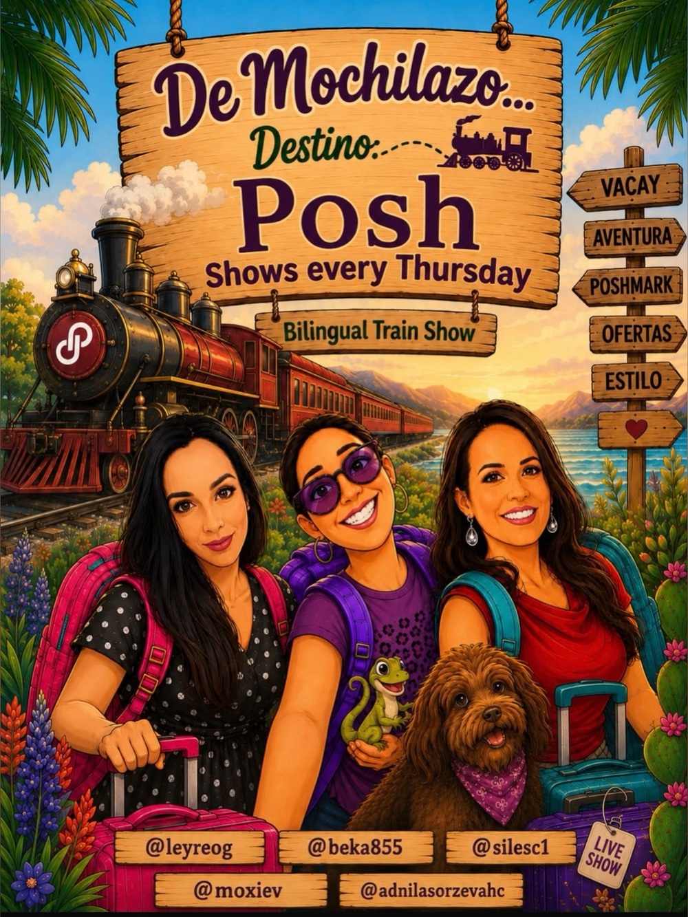 ¡Vámonos De Mochilazo! Tren De Compartir los Juevez/Share Train Show on Thursday